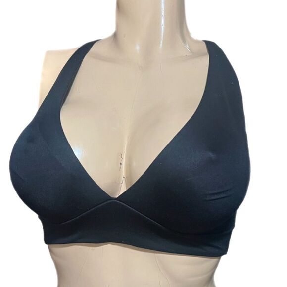 Victorias Secret Supersoft Unlined plunge Wire free Bralette Bra Black 36B - Picture 5 of 7